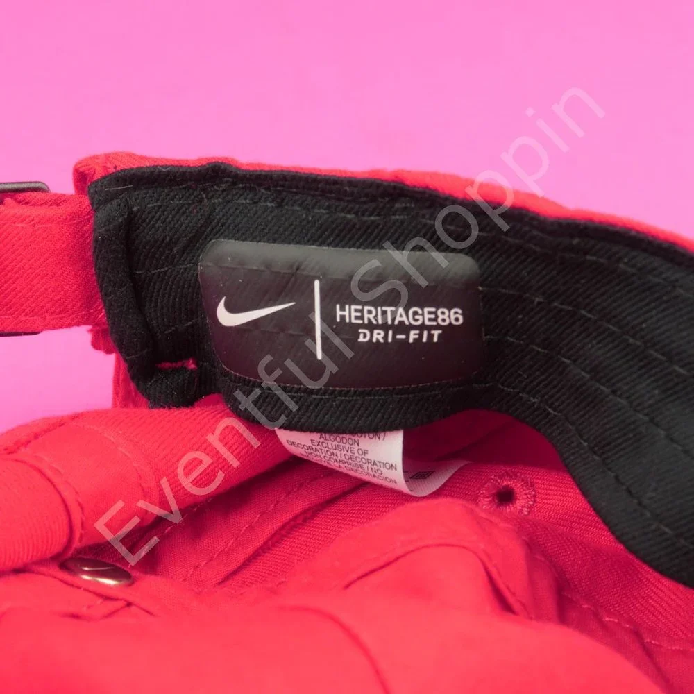 Nike Red Georgia Bulldogs Vault Swoosh Heritage 86 Adjustable Hat in Red - Picture 10 of 12